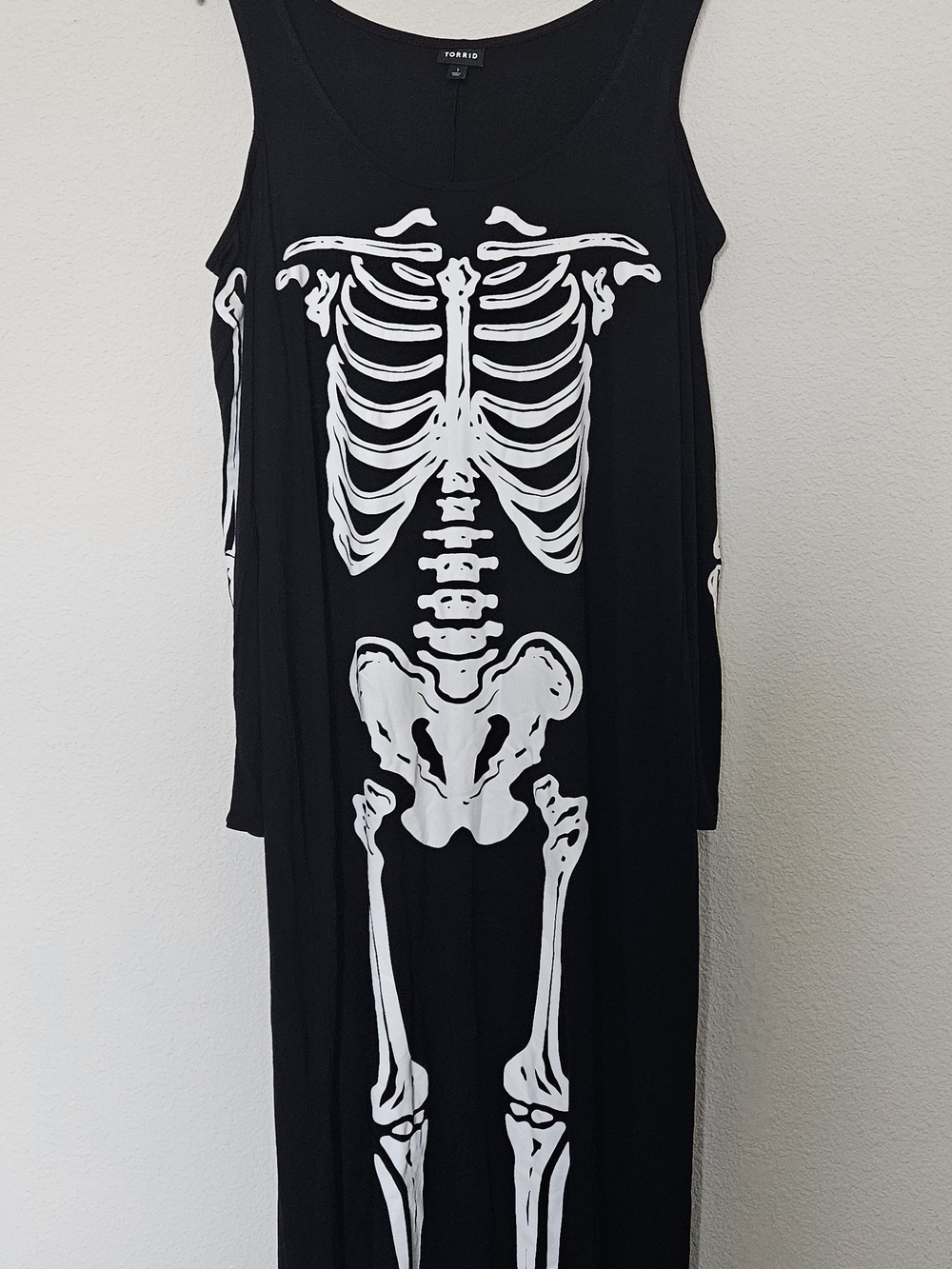 TORRID Black Skeleton cold Shoulder Maxi Dress